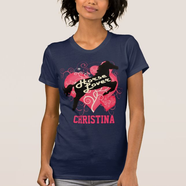 Camiseta Cavalo Christina personalizada amante (Frente)