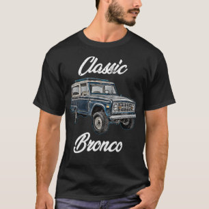 Camiseta Cavalo Clássico de Bronco em TruckLifted Square Bo