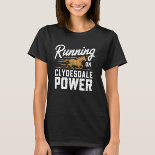 Camiseta Cavalo Clydesdale Cavalo Gigante Pônei Cavalgar
