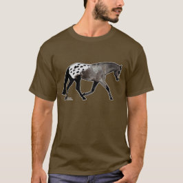 Camiseta Cavalo coberto preto do Appaloosa