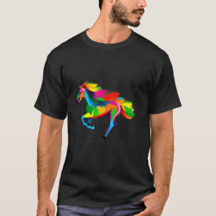 Camiseta Cavalo Colorido