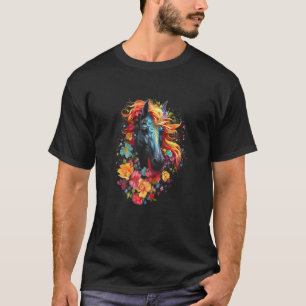 Camiseta Cavalo Colorido 3