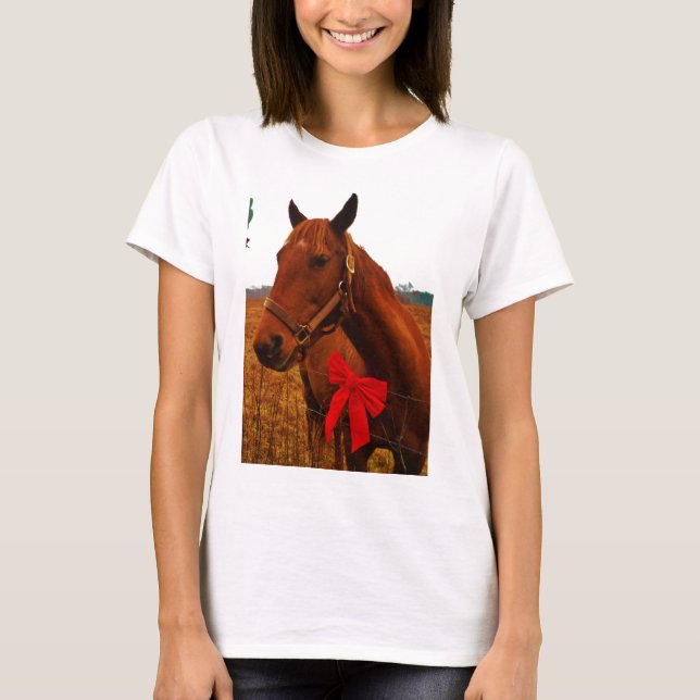 Camiseta Cavalo com Arco Vermelho (Frente)