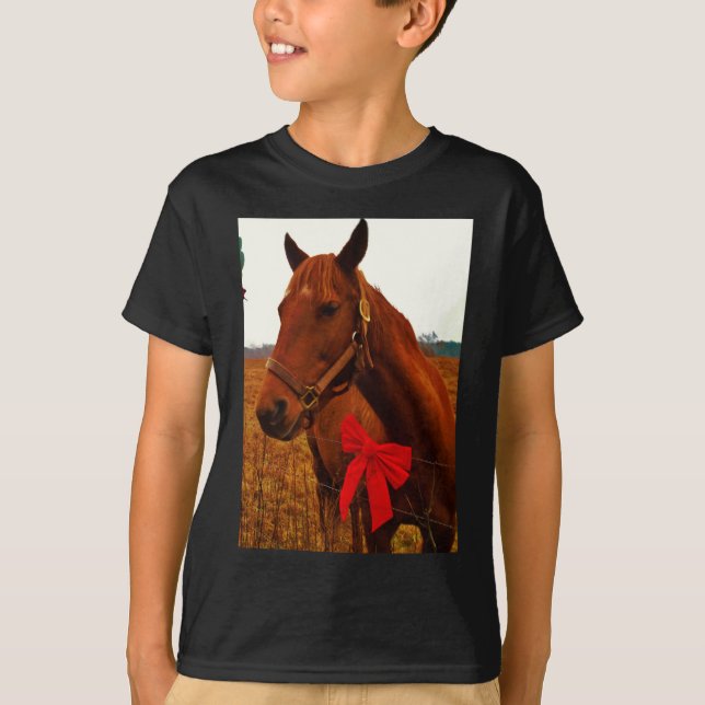 Camiseta Cavalo com Arco Vermelho (Frente)