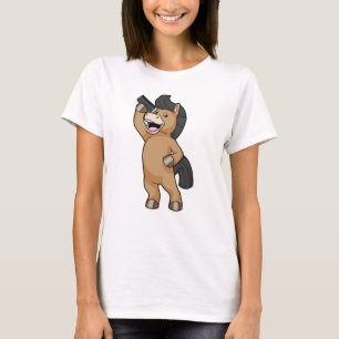 Camiseta Cavalo com cabeleireiro com Comb