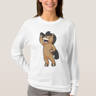 Camiseta Cavalo com cabeleireiro com Comb