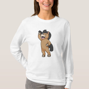 Camiseta Cavalo com cabeleireiro com Comb