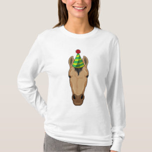 Camiseta Cavalo com chapéu de festa