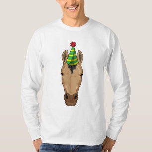 Camiseta Cavalo com chapéu de festa
