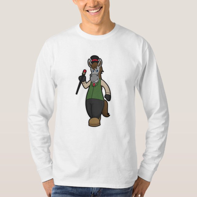 Camiseta Cavalo com Chapéu e Cana (Frente)