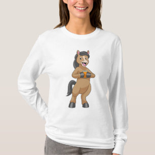 Camiseta Cavalo com Mug de Suco de Laranja