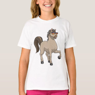 Camiseta Cavalo com óculos de sol
