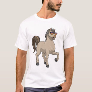 Camiseta Cavalo com óculos de sol