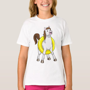 Camiseta Cavalo como nadador com Lifebouy