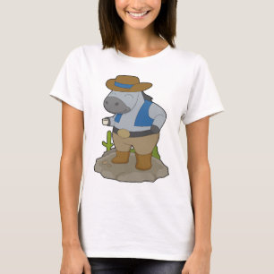 Camiseta Cavalo Cowboy Chapéu de cowboy