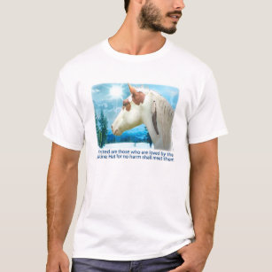 Camiseta Cavalo da pintura do chapéu da medicina