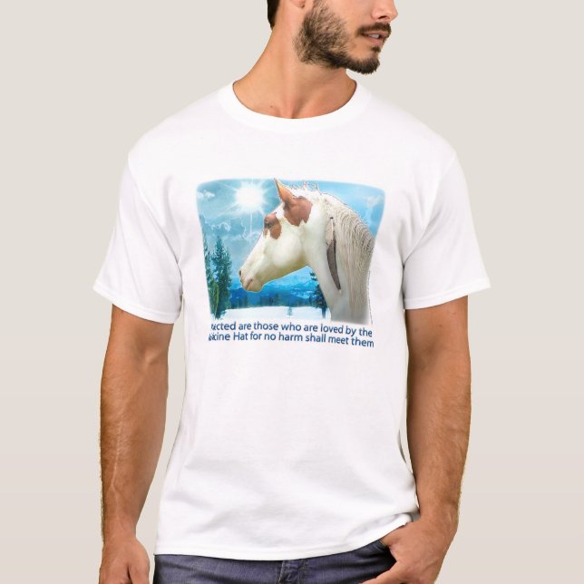Camiseta Cavalo da pintura do chapéu da medicina (Frente)