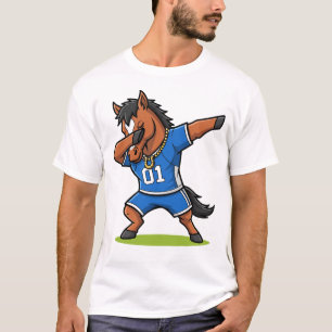 Camiseta Cavalo Dabbing Engraçado Fofo Dança Dab