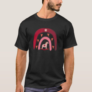Camiseta Cavalo Dala Natal Arco-íris Dia das Mães Unicórnio