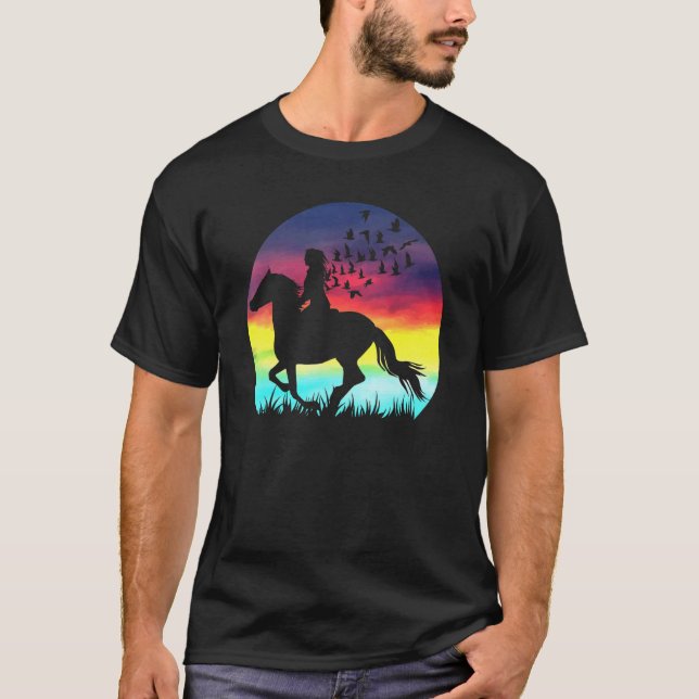 Camiseta Cavalo-Damas Equestres (Frente)