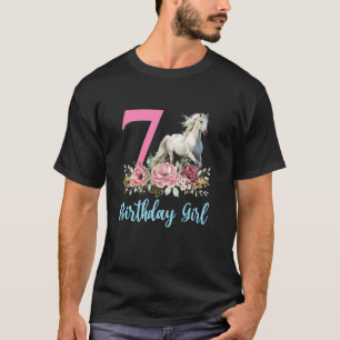 Camiseta Cavalo de 7 anos de aniversário 7 Finalmente 7 Ani
