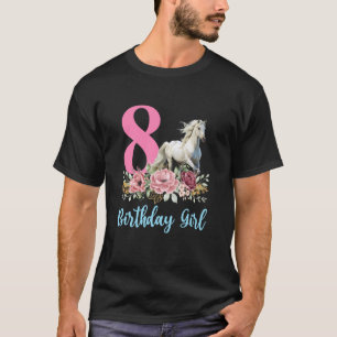 Camiseta Cavalo de 8 anos de idade Finalmente 8 Anos de Ida