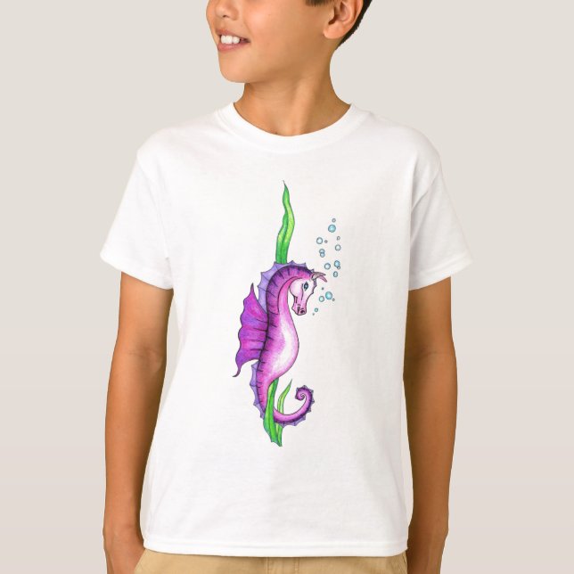 Camiseta Cavalo de Água Violeta (Frente)
