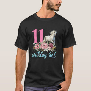 Camiseta Cavalo de Aniversário de 11 Anos Onze Finalmente 1
