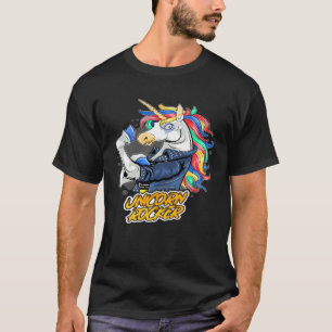 Camiseta Cavalo de balanço potro celestial cabelo colorido