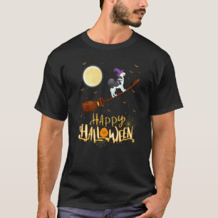 Camiseta Cavalo de Cão Malamute do Alasca Bruxa Tiro Esping