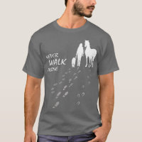 Cavalo de cão nunca anda sozinho, fã de cavalo, am