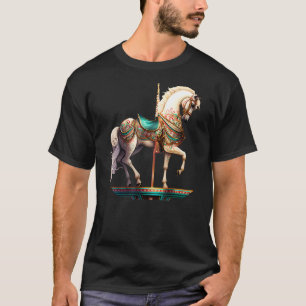 Camiseta Cavalo de Carrossel Branco