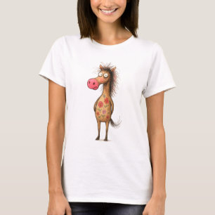 Camiseta Cavalo de Cartoon Whimsso