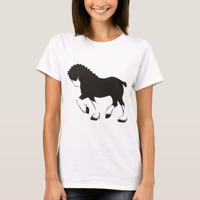Camiseta Cavalo de Clydesdale (Frente)