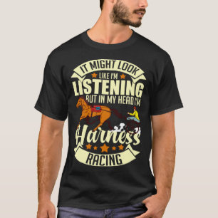 Camiseta Cavalo De Corrida De Arreios Pista De Corrida Trot