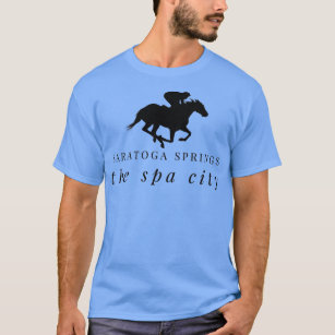 Camiseta Cavalo de Corrida de Primaveras Saratoga com Jocke