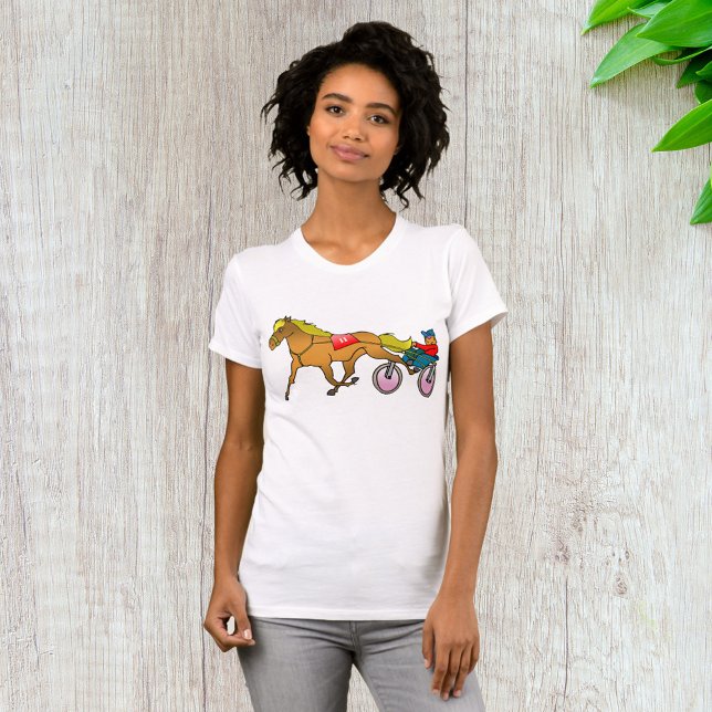 Camiseta Cavalo de Corrida de Trott e Condutor (Criador carregado)