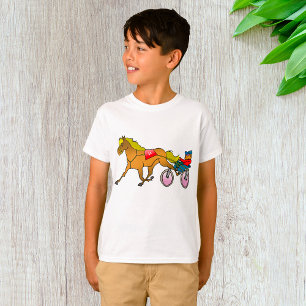 Camiseta Cavalo de Corrida de Trott e Condutor