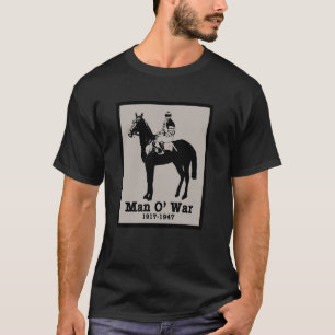 Camiseta Cavalo de Corrida Vintage MAN O' WAR