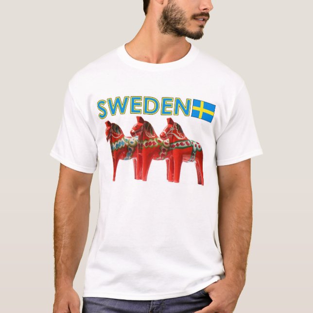 Camiseta Cavalo de Dala da suecia (Frente)