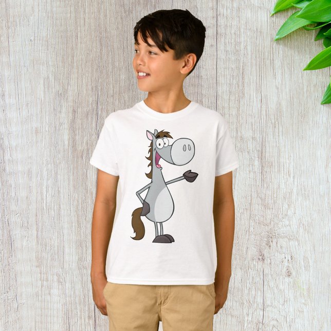 Camiseta Cavalo de Desenho Animado (Criador carregado)
