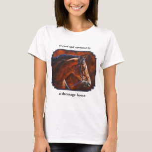 Camiseta Cavalo de Dresagem de Bay Hanoverian