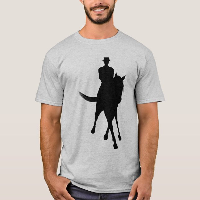 Camiseta Cavalo De Dressagem E Meia Passagem De Cavalo (Frente)