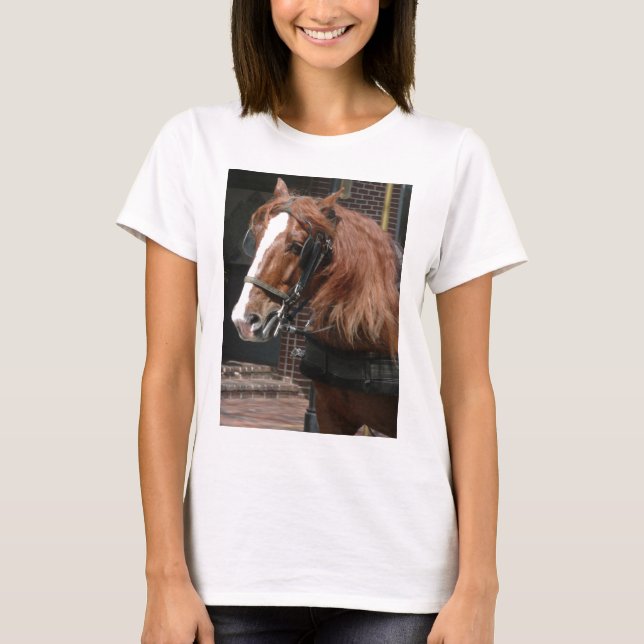 Camiseta Cavalo de esboço (Frente)