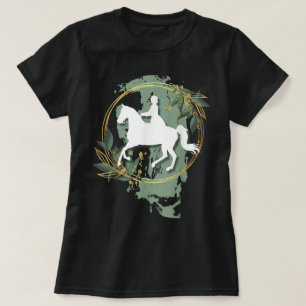 Camiseta Cavalo de Exposição American Saddlebred Borda Folh
