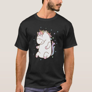Camiseta Cavalo de fantasia gordinho Unicórnio fofinho