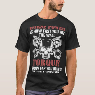 Camiseta Cavalo de força é a rapidez com que você bate na p