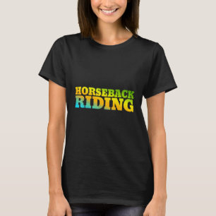 Camiseta Cavalo-De-Fundo Projetado Com Cores Da Natureza