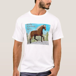Camiseta Cavalo de Gaited da montanha rochosa