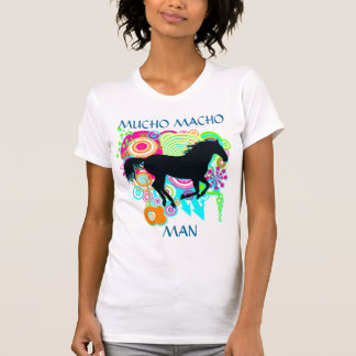 Camiseta Cavalo de galope - HOMEM MACHO de MUCHO - ganhar -